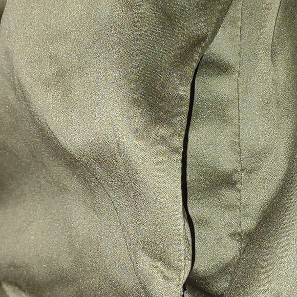 POOF COUTURE OLIVE GREEN SLEEVELESS DOUBLE STRAP OFF THE SHOULDER ELASTIC SIZE S - Picture 6 of 12